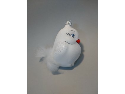 Pták bílý s peřím