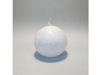 svíčka kulatá 6 cm bílá1