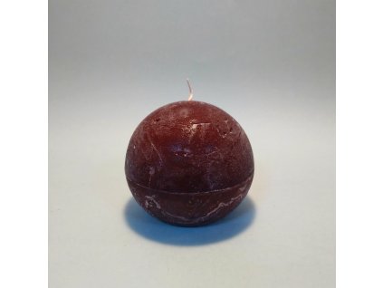 svíčka kulatá 6 cm bordó