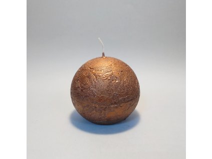 svíčka kulatá 6 cm měděná