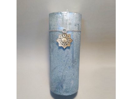 svíčka válec sv.modrá1291