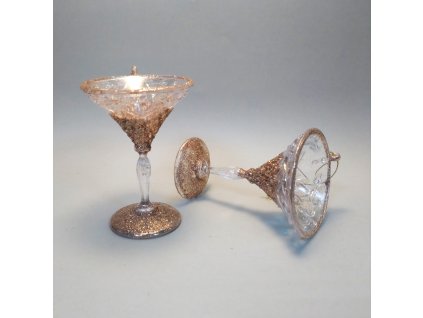 číše akryl bronz a