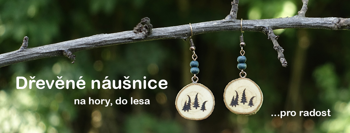 Dřevěné náušnice