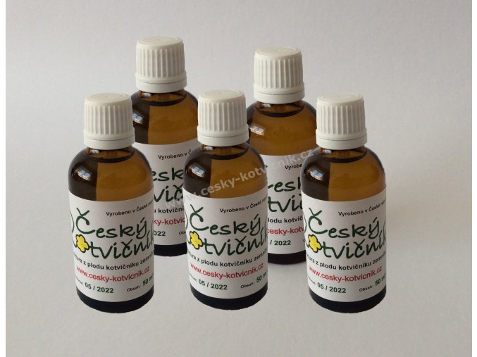 Tinktura z plodu 5 × 50 ml