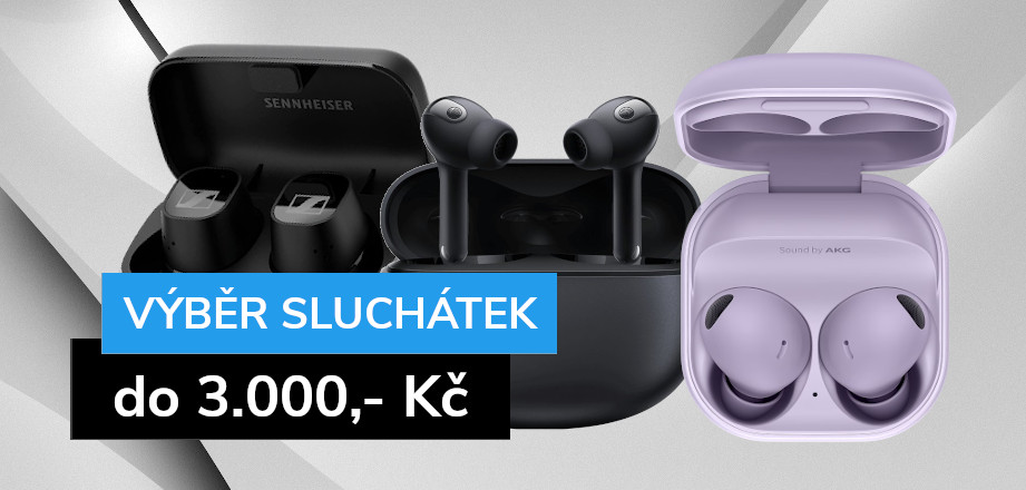 Výběr sluchátek do 3.000,- Kč