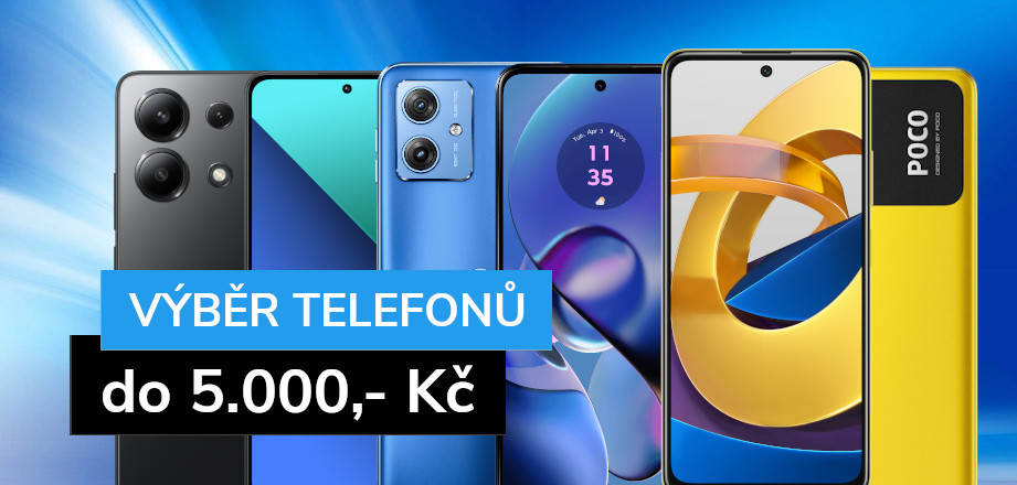 Výběr telefonů do 5000Kč