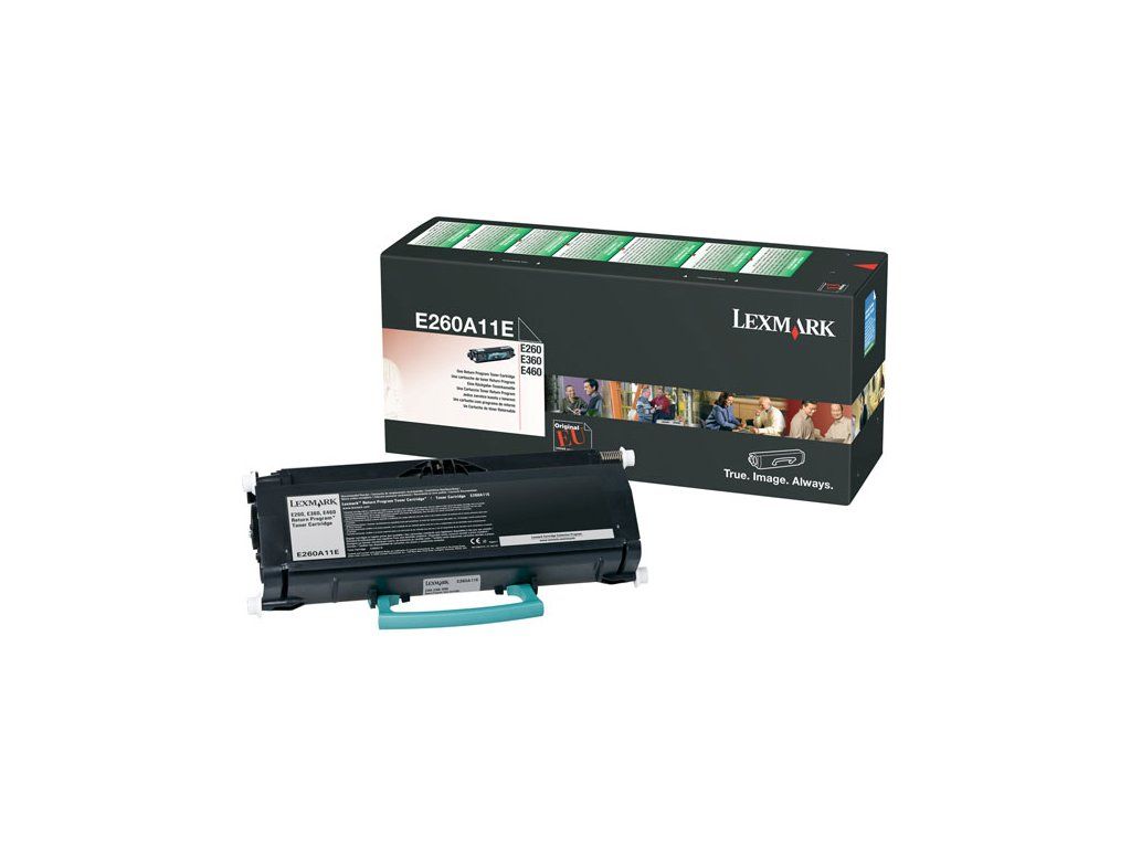 lexmark toner cerny e260a11e pro e260 e360 e460 a 3500 stran return program originalni ien100377