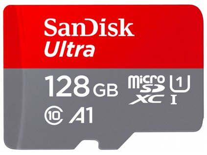 SanDisk Ultra/micro SDXC/128GB/140MBps/UHS-I U1 / Class 10/+ Adaptér