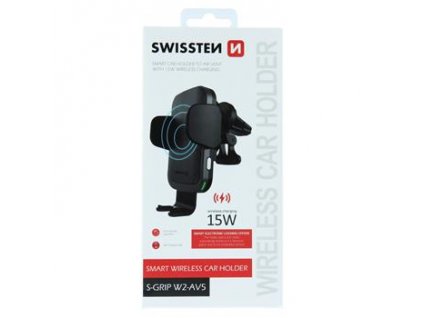 SWISSTEN CAR HOLDER WITH WIRELESS CHARGER S-GRIP W2-AV5