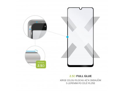 FIXED Full Cover 2,5D Tempered Glass for Samsung Galaxy A32, black