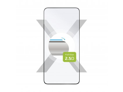 FIXED Full-Cover Ochranné tvrzené sklo pro Motorola Moto E20, černé