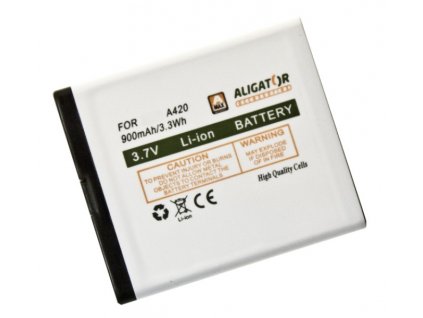 Baterie ALIGATOR A420/V500, Li-Ion 900 mAh, originální