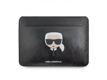 Karl Lagerfeld KLCS133KHBK Kožené Sleeve Pouzdro pro MacBook Air/Pro
