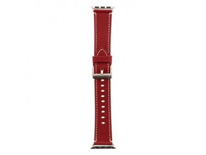 Handodo Color Kožený Pásek pro iWatch 1/2/3 42mm Red