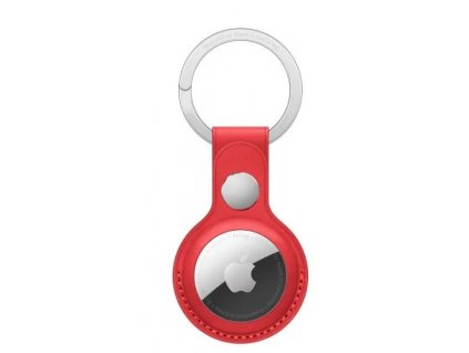 MK103ZM/A Apple Airtag Leather key Ring Red