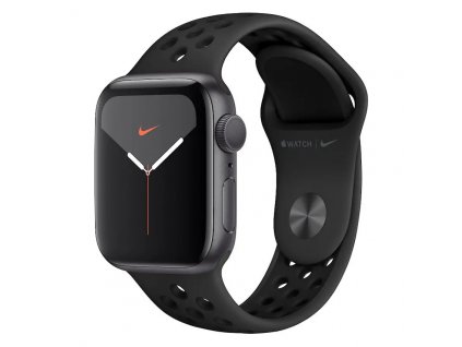 Apple Watch Nike Series 5 GPS 40mm Silver Aluminium Case with Pure Platinum Black Nike Sport Band (M