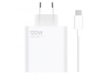 Xiaomi MDY-13-EE USB-A 120W Cestovní Nabíječka + USB-C kabel White
