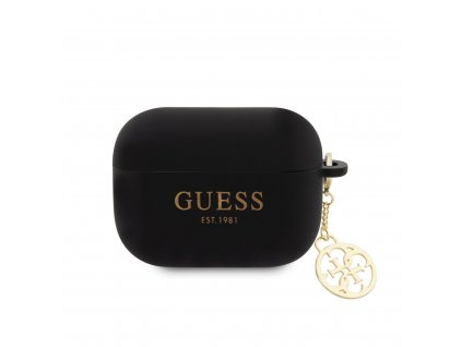 Guess 4G Charms Silikonové Pouzdro pro Airpods Pro 2 Black