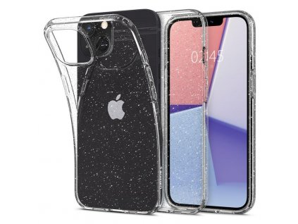 Ochranný kryt Spigen Liquid Crystal Glitter pro Apple iPhone 13 transparentní