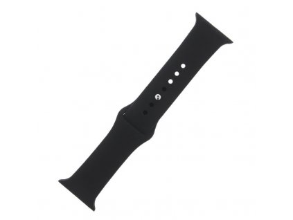 Silikonový řemínek M/L pro Apple Watch 42/44/45 mm černý