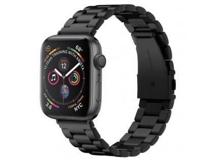 Nerezový řemínek Spigen Modern Fit pro Apple Watch Ultra 8/7/6/SE/4/3/2/1 černý