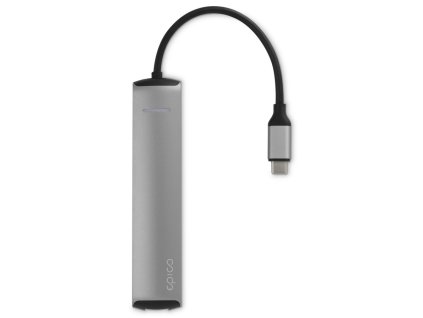 Epico USB-C hub slim Silver