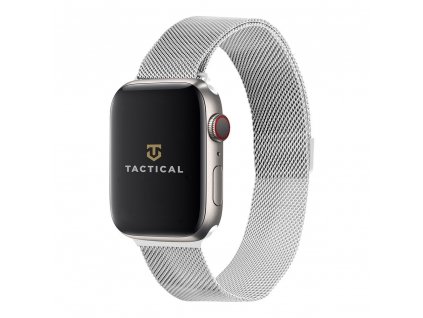 Tactical 338 Loop Magnetický Kovový Řemínek pro Apple Watch 1/2/3/4/5/6/7/8/9/SE 38/40/41mm Silver