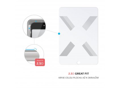 FIXED 2,5D Tempered Glass for Apple iPad 10.2" (2019/2020/2021)