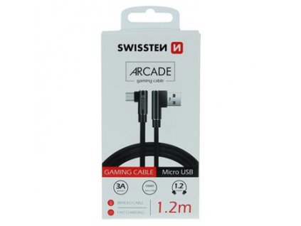 DATA CABLE SWISSTEN ARCADE USB / MICRO USB 1.2 M BLACK