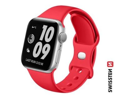 SWISSTEN SILICONE BAND FOR APPLE WATCH 38 / 40 / 41 mm RED