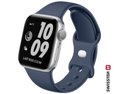 SWISSTEN SILICONE BAND FOR APPLE WATCH 38 / 40 / 41 mm NAVY