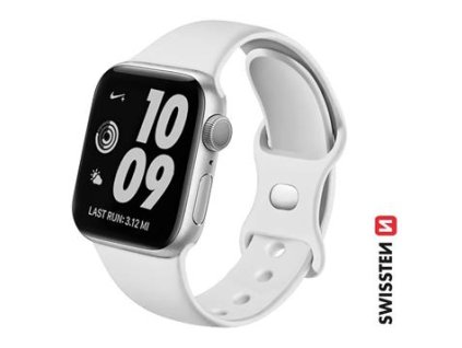 SWISSTEN SILICONE BAND FOR APPLE WATCH 38 / 40 / 41 mm WHITE