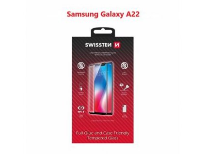 SWISSTEN GLASS COLOR FRAME, CASE FRIENDLY FOR SAMSUNG A225 GALAXY A22 BLACK