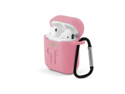 Epico ochranné pouzdro Outdoor Cover s karabinou pro Apple Airpods Gen 1/2 růžové