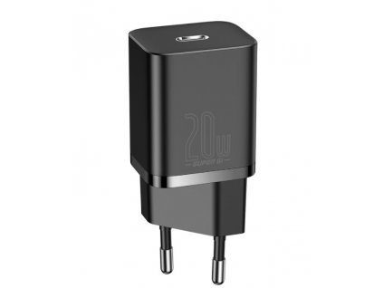 Baseus CCSUP-B01 Super Si Quick Nabíječka USB-C 20W Black (Pošk.Balení)