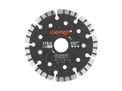 Diamantový kotouč Segment 115 22,2 mm Dnipro-M
