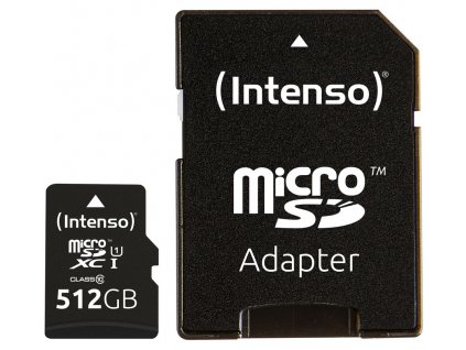 Intenso 512GB micro SDXC Premium UHS-I + adaptér