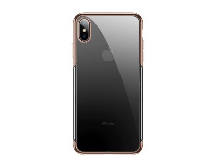 Baseus pouzdro pro iPhone XS Max Shining transparentní-zlatá