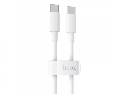 Hoco vysokorychlostní nabíjecí / datový kabel 100W USB-C/USB-C High-Power 1m bílá