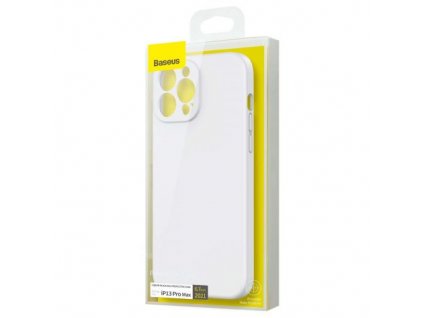 Baseus iPhone 13 Pro Max case Liquid Silica Gel Protective White (ARYT000502)