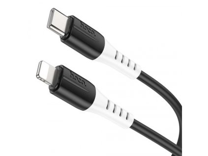 Hoco silikonový nabíjecí / datový kabel Lightning PD X82 1m černá