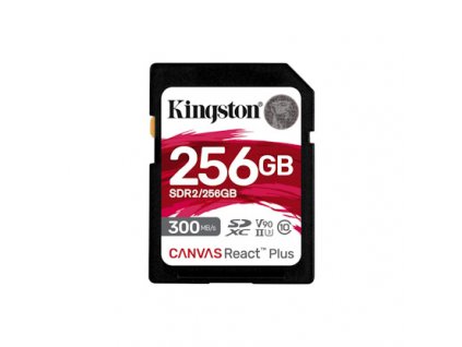 Kingston Canvas React Plus/SDHC/256GB/300MBps/UHS-II U3 / Class 10