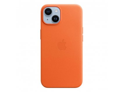 MPP83ZM/A Apple Kožený Kryt vč. MagSafe pro iPhone 14 Orange