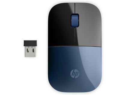 HP Modrá bezdrátová myš Z3700