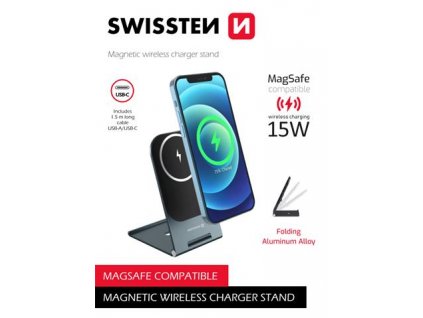 SWISSTEN WIRELESS CHARGER ULTRA THIN (MagSafe compatible)