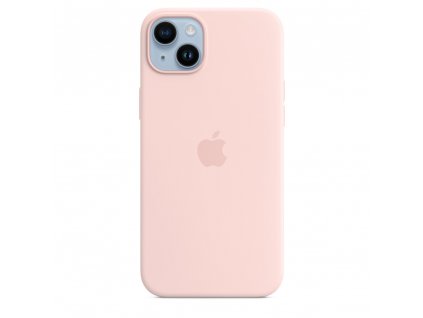 APPLE iPhone 14+ Silicone Case with MS - Chalk Pink