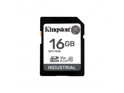 Kingston Industrial/SDHC/16GB/100MBps/UHS-I U3 / Class 10