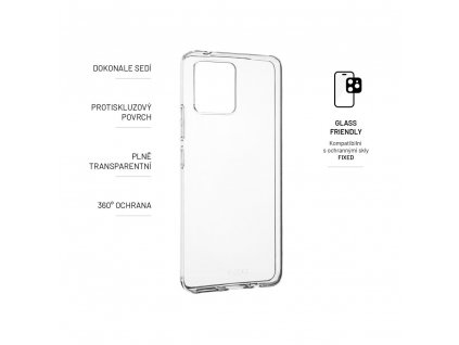 FIXED TPU Gel Case for Motorola Moto G72, clear