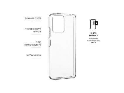 FIXED TPU Gel Case for POCO X5 5G, clear