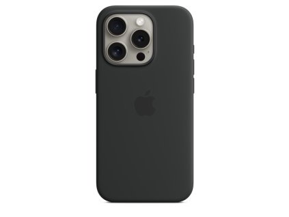 APPLE iPhone 15 ProMax Silicone Case MS - Black